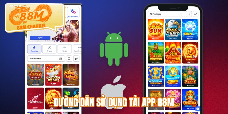 Đường dẫn sử dụng tải app 88M